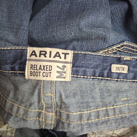Ariat Men's M4 Boundary Bootcut Jeans Relaxed Fit Size 38x34 - Picture 3 of 4